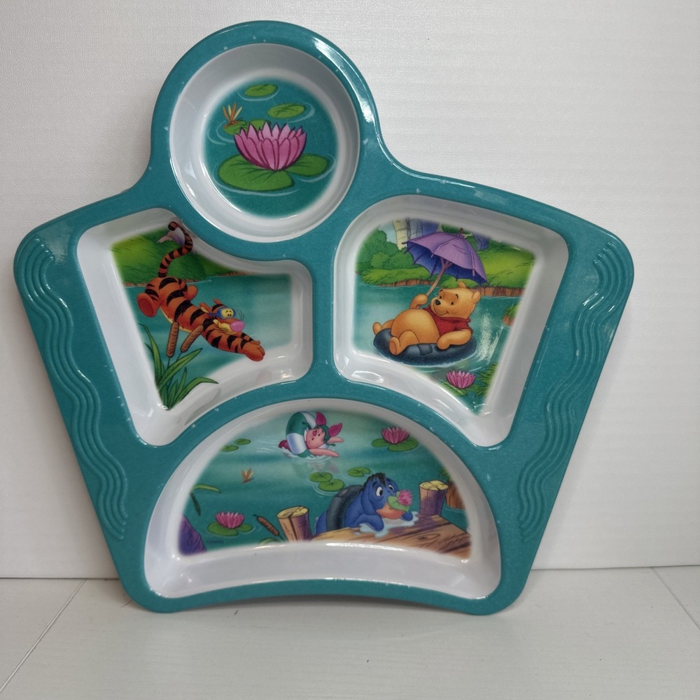 Winnie the Pooh Divided Zak Melamine 9" Plate